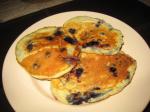 American Blueberry Banana Happy Face Pancakes Breakfast