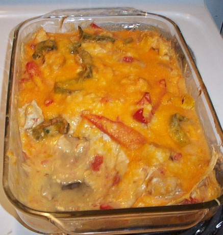 Mexican Chicken Fajita Casserole Dinner