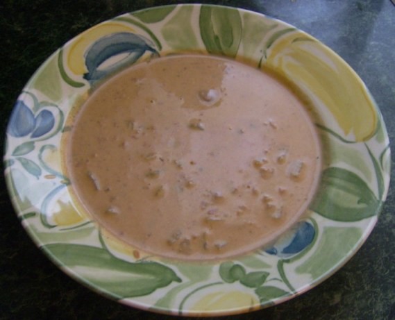 Canadian Cheesy Tomato Soup With Potatoes Appetizer