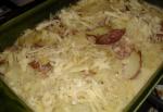 American Saucy Ham and Potato Bake Dinner