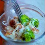 British Gratin from Broccoli with Chicken Appetizer