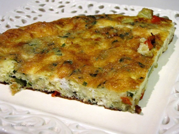 Italian Mediterranean Frittata Appetizer