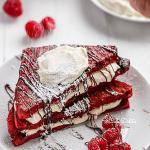 Red Velvet French Toast with Vanilla Bean Cheesecake Filling recipe