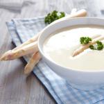 French White Asparagus Soup Appetizer