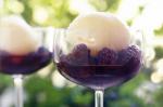Canadian Lychee Sorbet With Spiced Blackberries Recipe Dessert