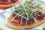 Indian Indianstyle Lamb Pizzas Recipe Appetizer