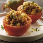 American Stuffed Tomatoes on Andalusian Art Appetizer