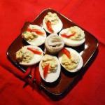 Canadian Stuffed Eggs with Herring Appetizer