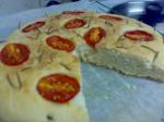 American Vegetarian Rosemary and Tomato Focaccia Appetizer