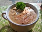 Indian Creamy Spiced Mushroom Soup low Fat and Vegan Appetizer