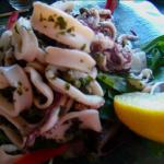 Italian Fresh Crisp Calamari Salad Appetizer