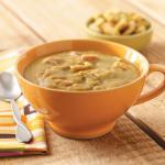 American Slow Cooker Split Pea Soup with Carrots and Ham Hocks Dinner