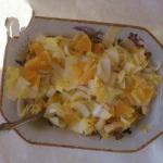 British Endive Salad with Nuts and to the Orange Dessert