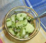 American Sweet Spicy Cucumber Salad Appetizer