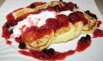 American Pikelets With Berries Dessert