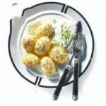 American Potatoes with Caraway and Curds Appetizer