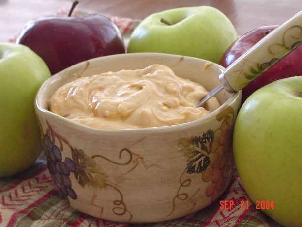 American Creamy Caramel Apple Dip Dessert