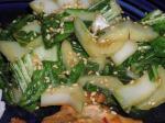 American Stirfried Sesame Bok Choy Appetizer