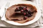American Chocolate Crepes With Choccherry Sauce Recipe Breakfast