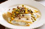 American Wholemeal Crepes With Passionfruit And Mint Yoghurt Recipe Dessert