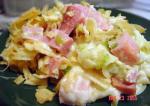 American Ham and Cheese Noodle Casserole Dinner