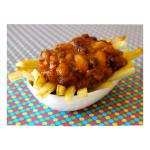 British Four Bean Chili Baked Fries Appetizer