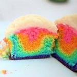 Canadian rainbow Rainbow Cupcakes Cupcakes Dessert