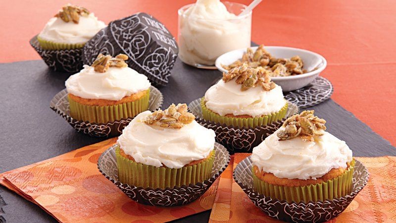 French Pumpkin Cupcakes 5 Dessert