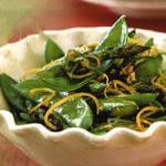 American Stirfried Asparagus and Sugar Peas Appetizer