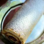 British Roll of Tiramisu Dessert