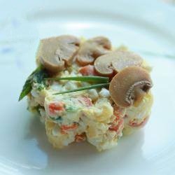 Russian Russian Salad of Pope with Mushrooms in Escabeche Appetizer
