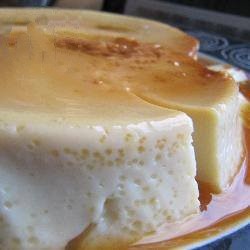 American Homemade Custard with Caramel Appetizer