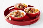 American Chicken Meatballs With Noodle Salad Recipe Dessert