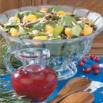 Salad with Cranraspberry Dressing recipe
