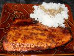 Canadian Glazed Broiled Salmon Appetizer