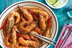 Chilean Panroasted Shrimp With Mezcal Tomatoes and Arbol Chiles Recipe Dinner