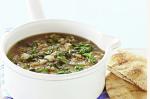 American Middle Easternstyle Lentil and Spinach Soup Recipe Appetizer