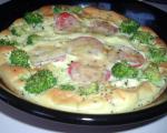 American Baked Omelet With Broccoli  Tomato Dinner