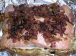 American Baked Salmon With Tarragon and Bacon Dinner