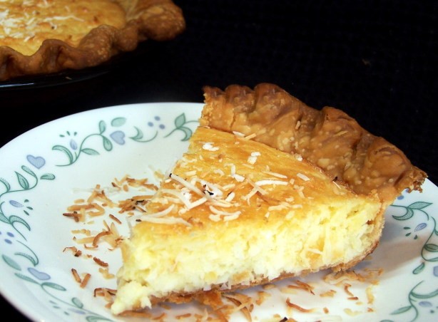 American Southern Coconut Pie Dessert