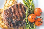 Canadian Red Wine and Mustard Marinated Beef With Barbecued Vegetables Recipe Dinner