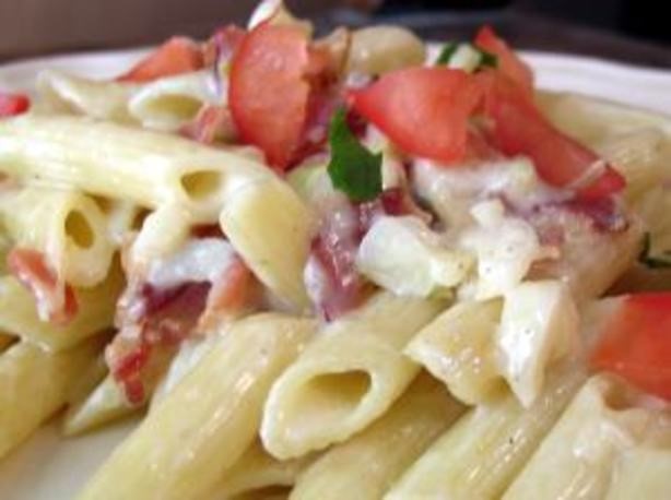 Italian Penne Alfredo for One Dinner