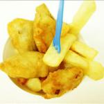 British English-style Fish N Chips Appetizer