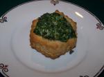 British Spinach Stuffed Puff Pastry Cups Appetizer
