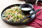 American Carrot Snow Pea and Ginger Slaw Recipe Appetizer