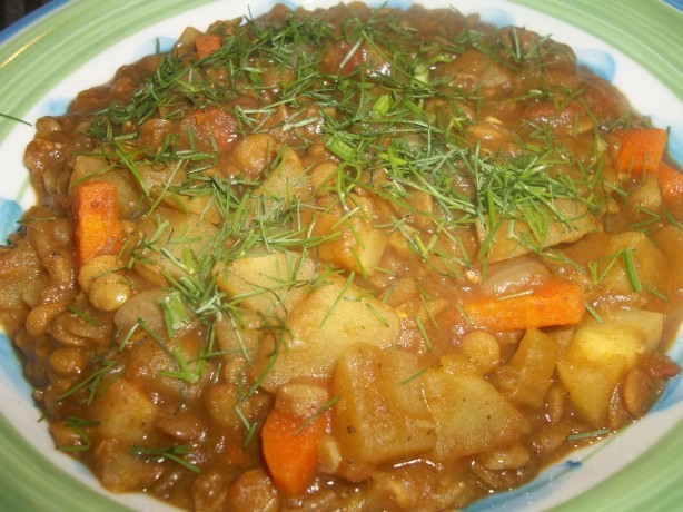 American Lentil Stew a La Fez Dinner