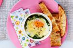 Turkish Creamy Spinach And Egg Pots With Turkish Fingers Recipe Appetizer