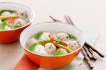 Thai Rice Noodle Soup With Thai Chicken Meatballs Recipe Soup