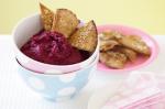 Beetroot And Yoghurt Dip With Pita Crisps Recipe recipe