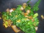 Steamed Leeks  Spinach recipe